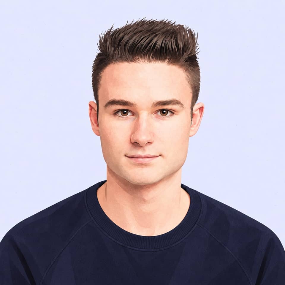 Portrait illustré de Baptiste Lefeuvre